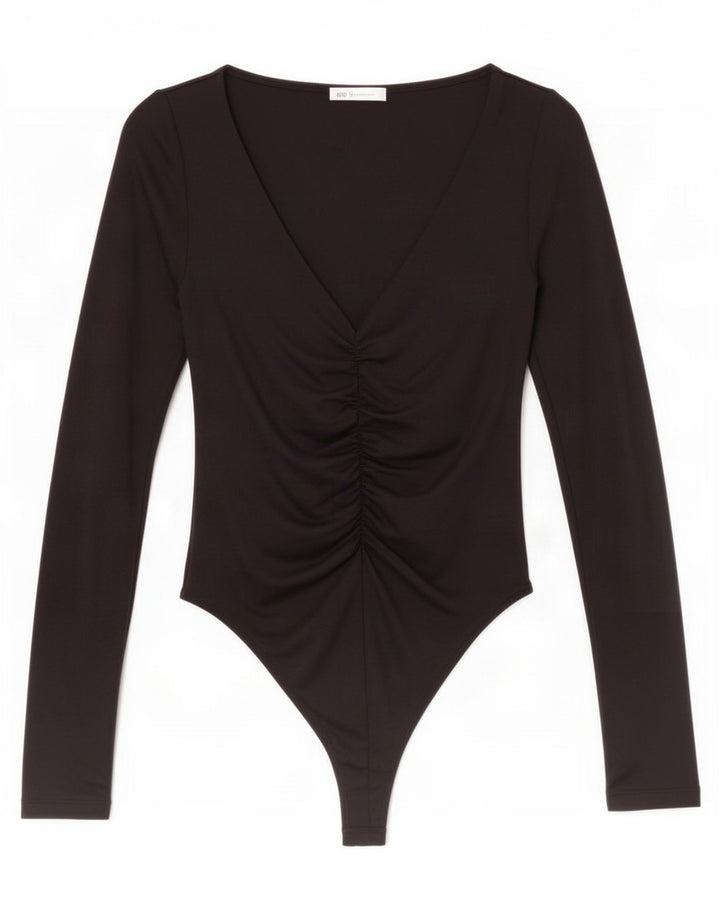 Body Zara da donna UK 12 medio nero in poliammide