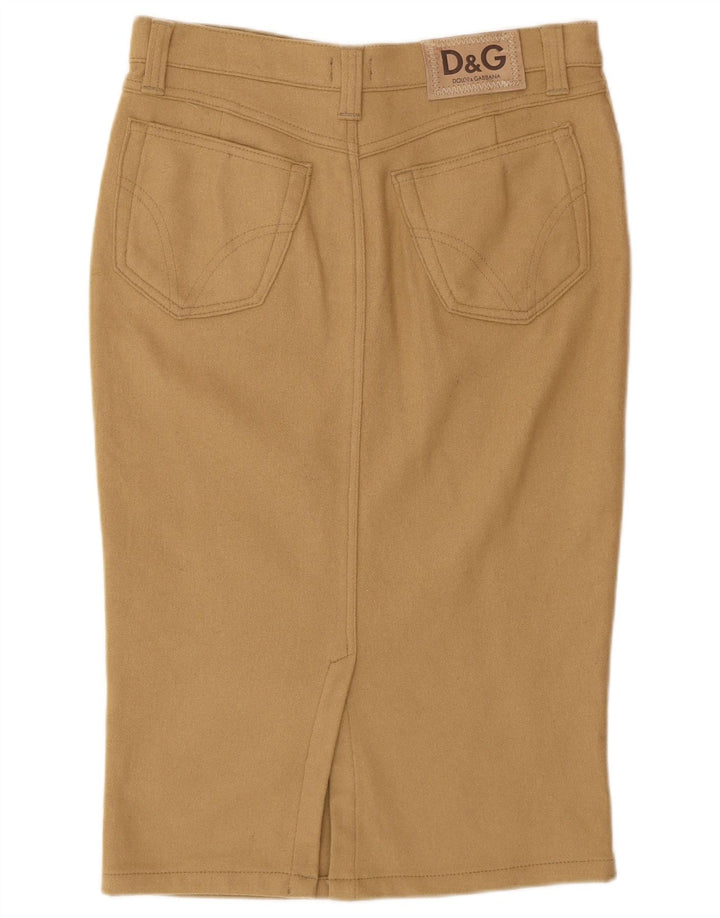 Gonna a tubino da donna Dolce & Gabbana IT 44 media W30 Beige Lana