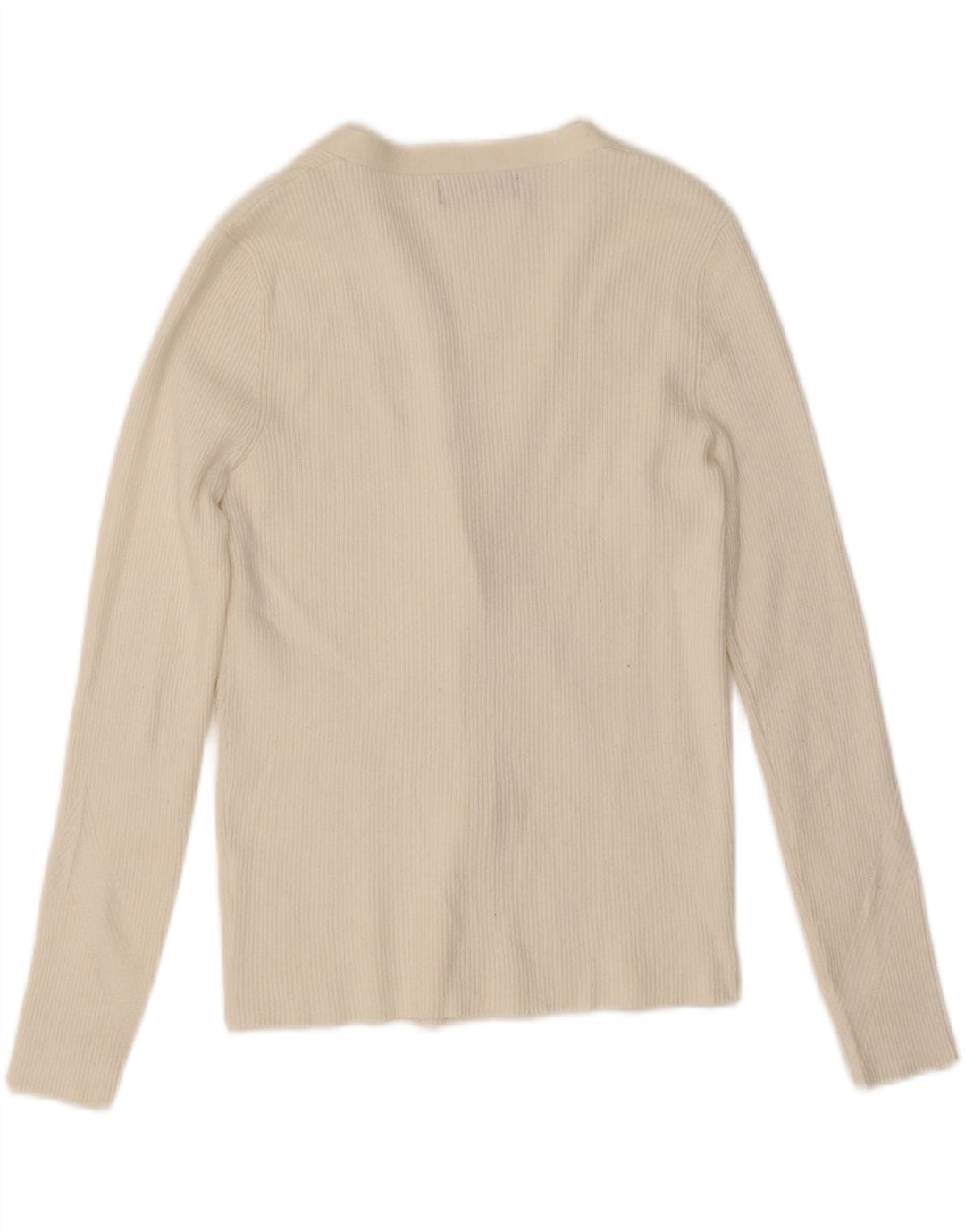 Maglione cardigan da donna Marks & Spencer UK 14 medio bianco
