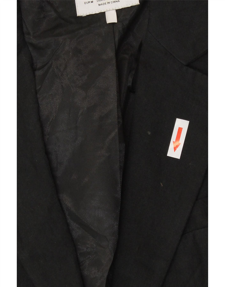 Giacca Bolero a maniche corte da donna Zara UK 14 Lino nero medio