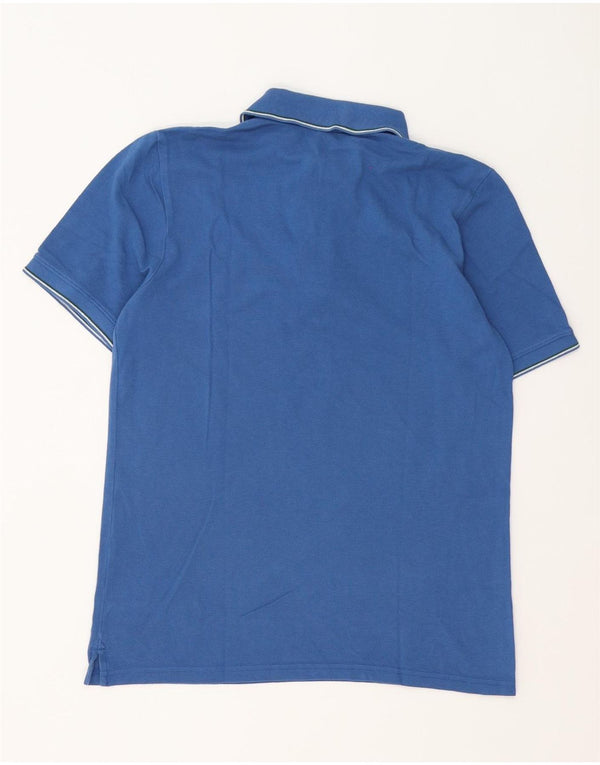 Polo da uomo G-Star in cotone a righe blu medio