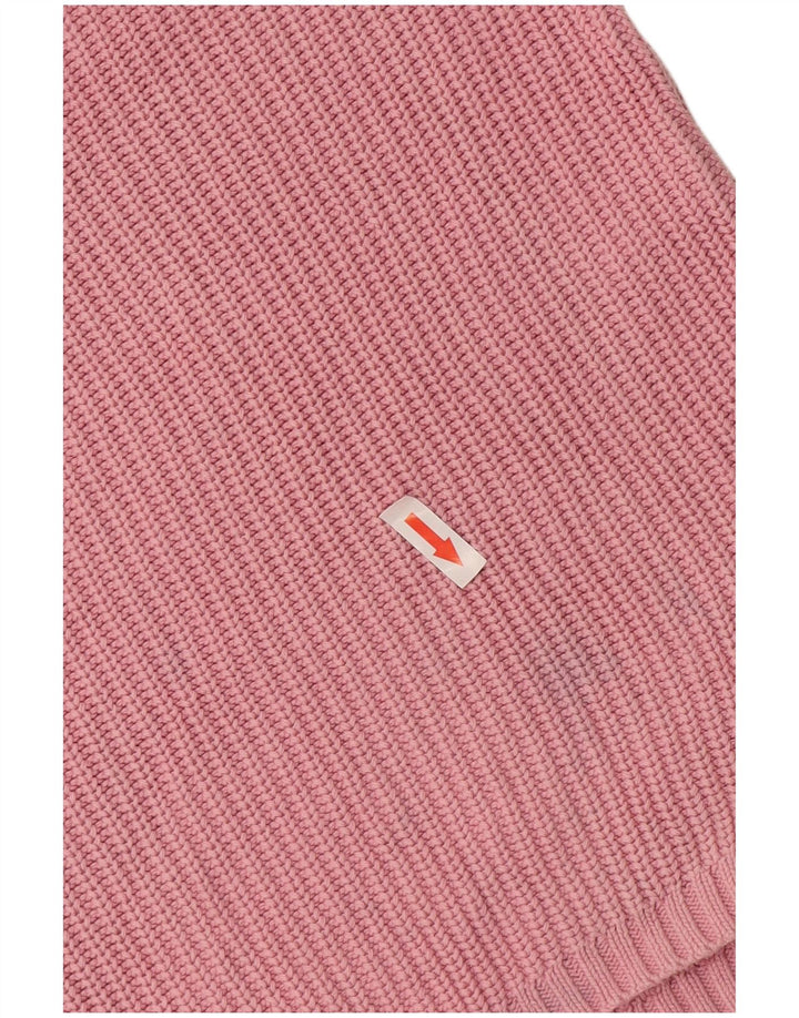 Maglione maglione oversize con scollo a barca da donna Marks & Spencer UK 10 piccolo rosa