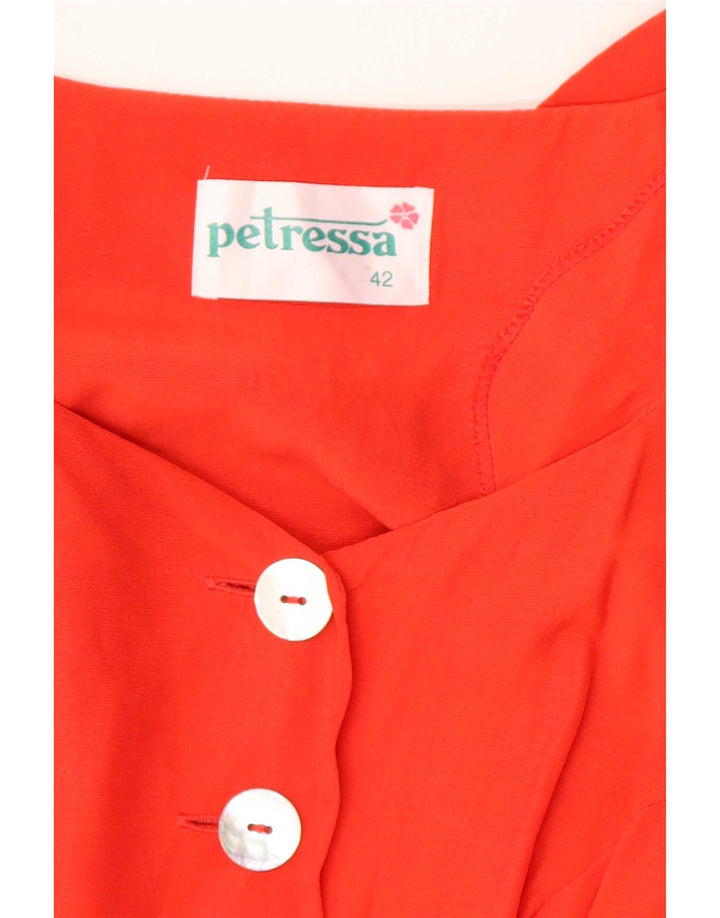 Abito lungo da donna a maniche corte Petressa IT 42 Arancione medio