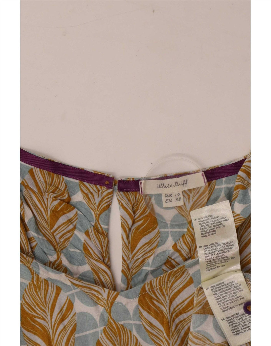 Camicetta da donna con maniche a 3/4 di White Stuff UK 10 Piccolo floreale multicolore