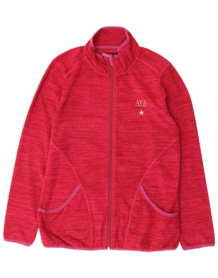 Giacca in pile da donna AVIREX UK 14 Poliestere gessato rosa medio