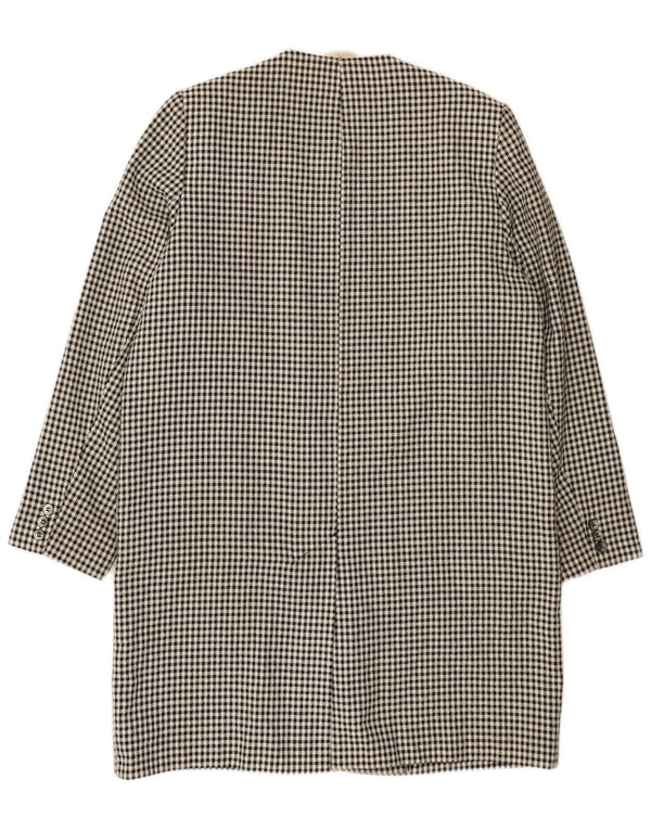 Soprabito da donna vestibilità ampia ALEXON UK 12 poliestere pied de poule nero medio