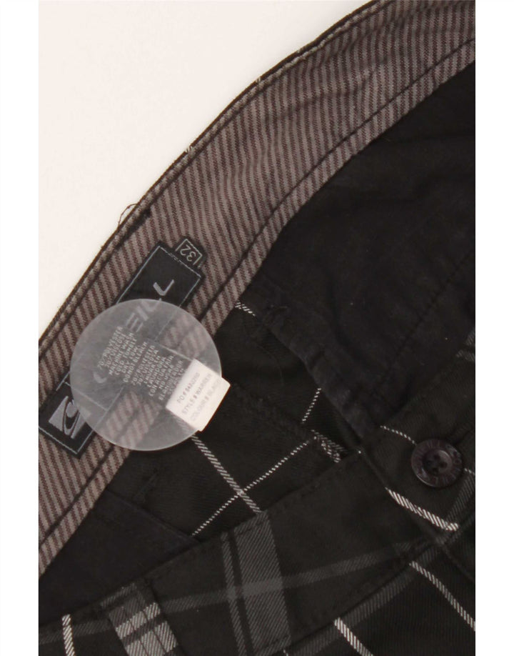 Pantaloncini chino da donna O'Neill W32 poliestere medio nero a quadri