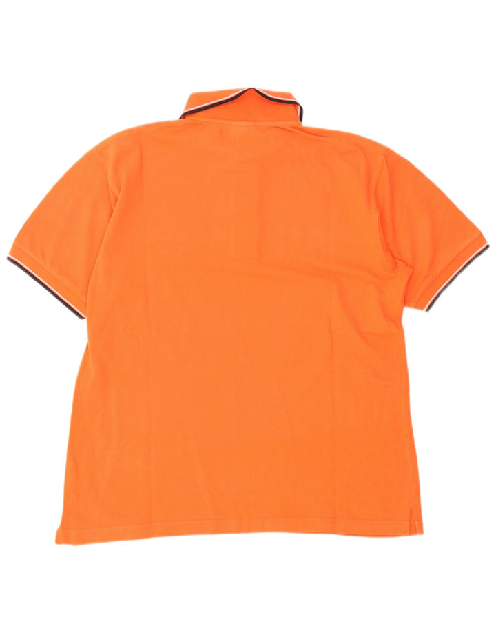Polo Uomo Spalding in cotone arancione medio
