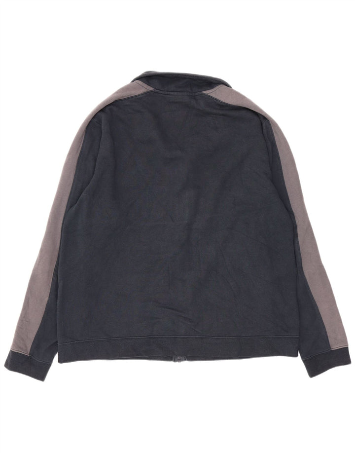 Giacca da tuta da uomo Nike Large in cotone color block blu navy