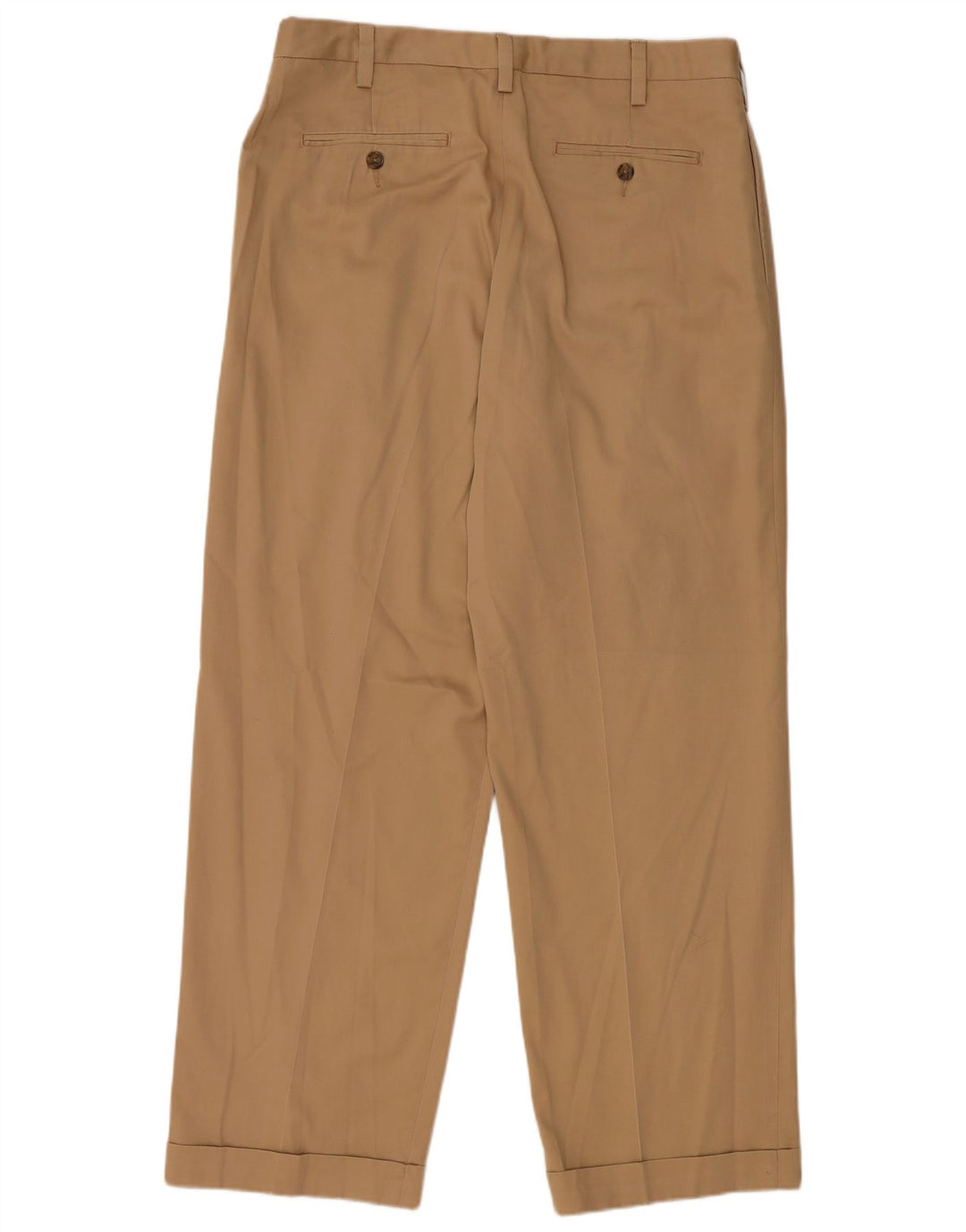 EDDIE BAUER Pantaloni chino con pegged vestibilità classica da uomo W36 L32 in cotone beige