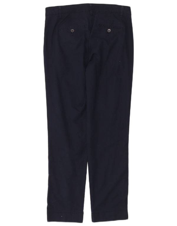 Pantaloni chino slim da donna Benetton UK 10 Small W30 L27 Cotone blu navy