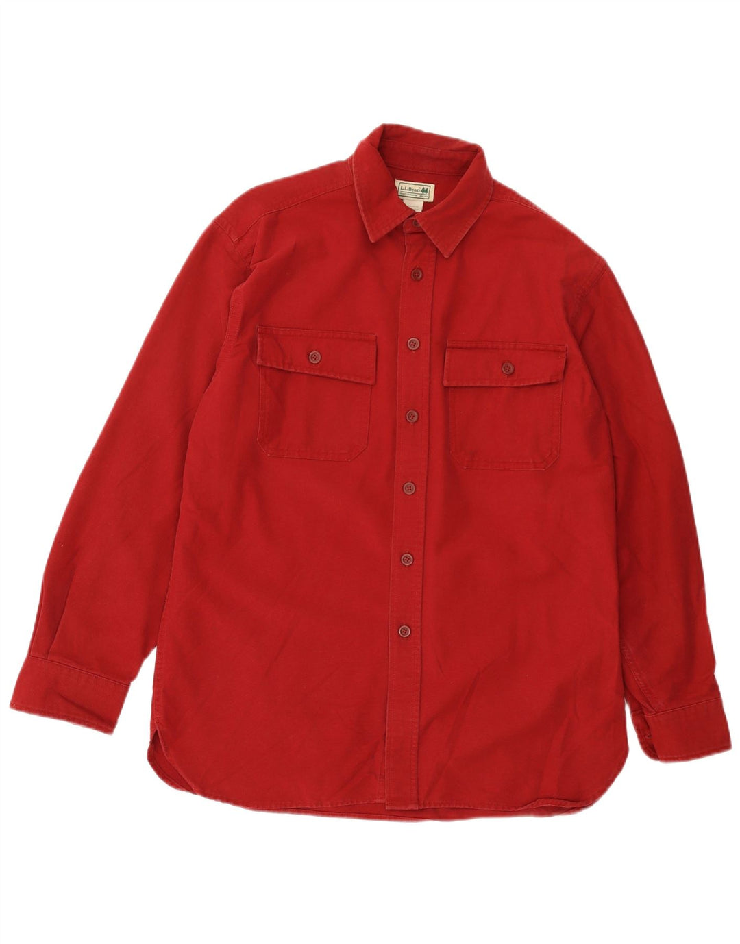 Camicia da uomo L.L.Bean in cotone rosso medio
