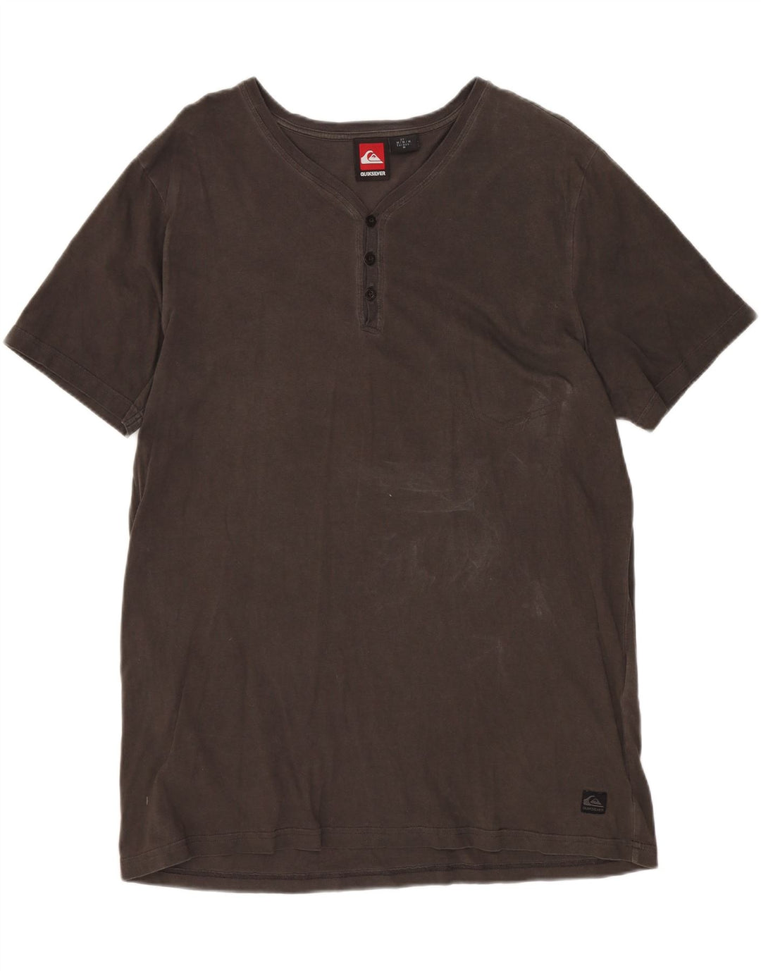 Maglietta da uomo QUIKSILVER Top in cotone marrone medio