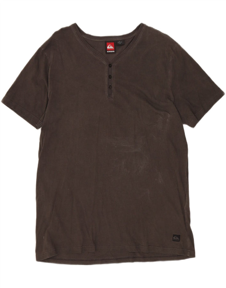 Maglietta da uomo QUIKSILVER Top in cotone marrone medio