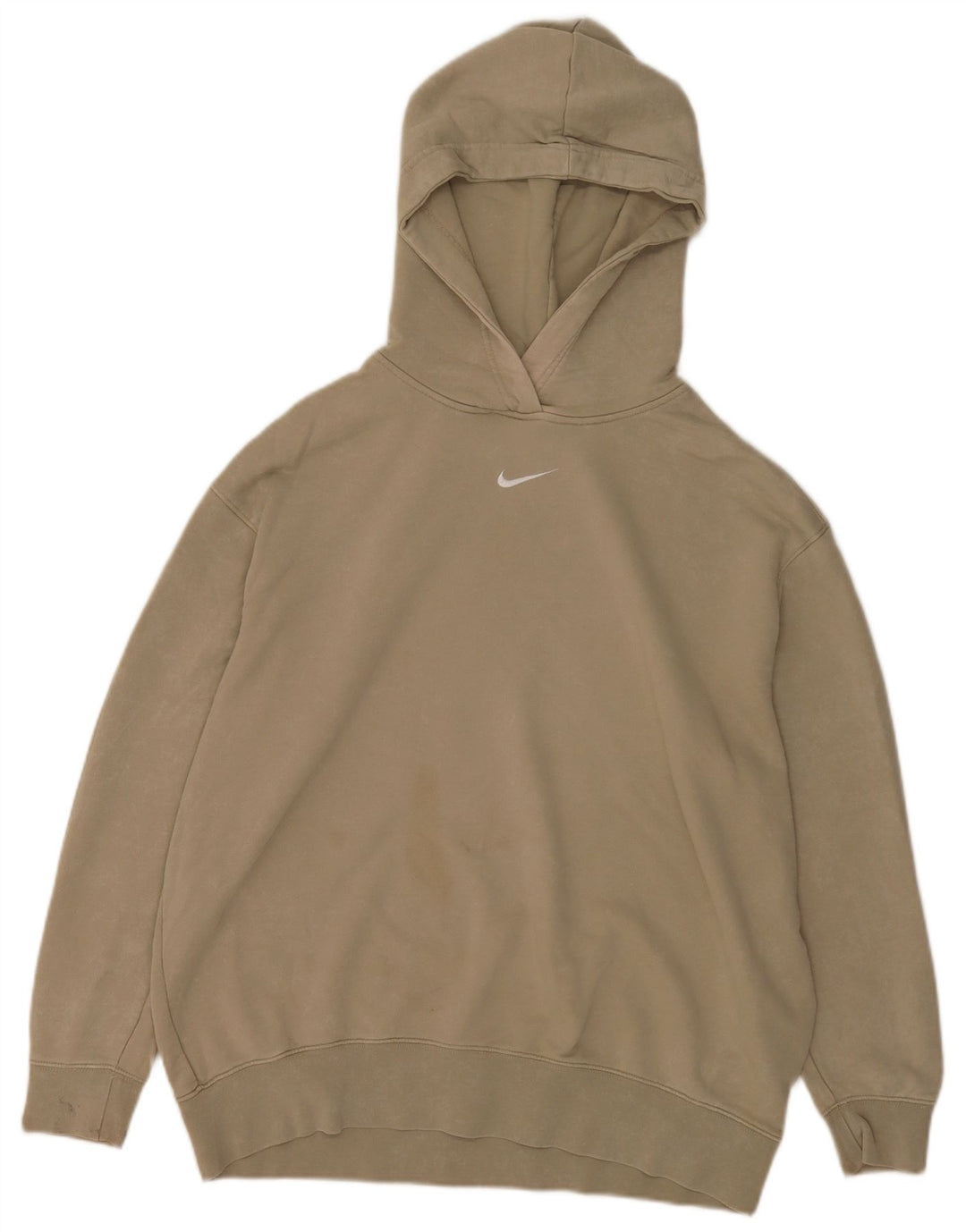 Felpa con cappuccio Nike da uomo, vestibilità ampia, cotone beige medio