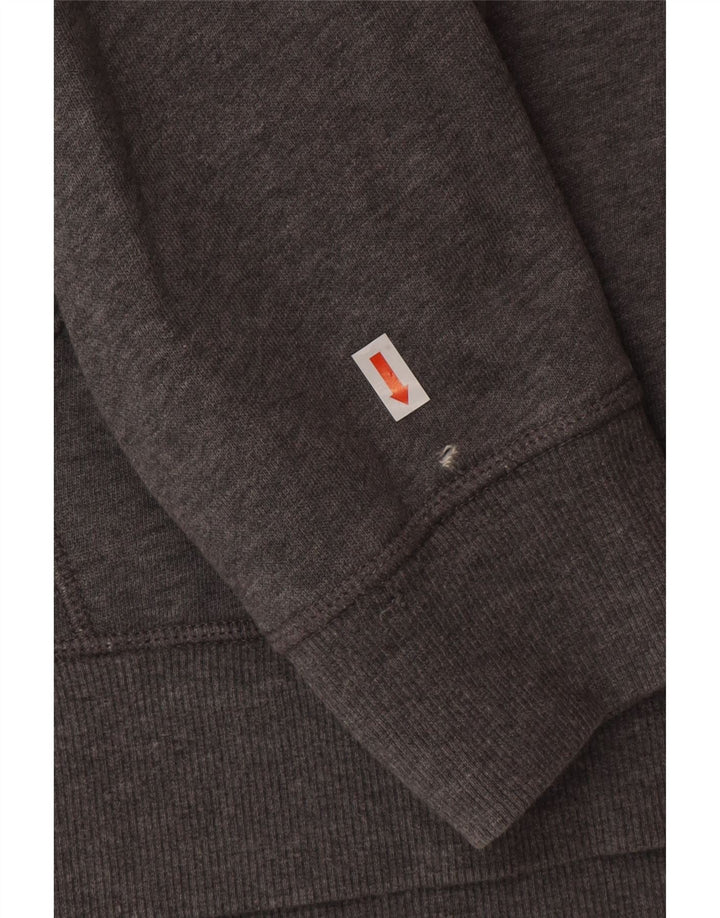 Maglione con cappuccio grafico da uomo Timberland grigio medio