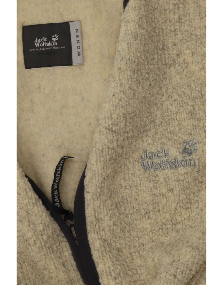 Giacca in pile da donna Jack Wolfskin UK 14 Beige medio