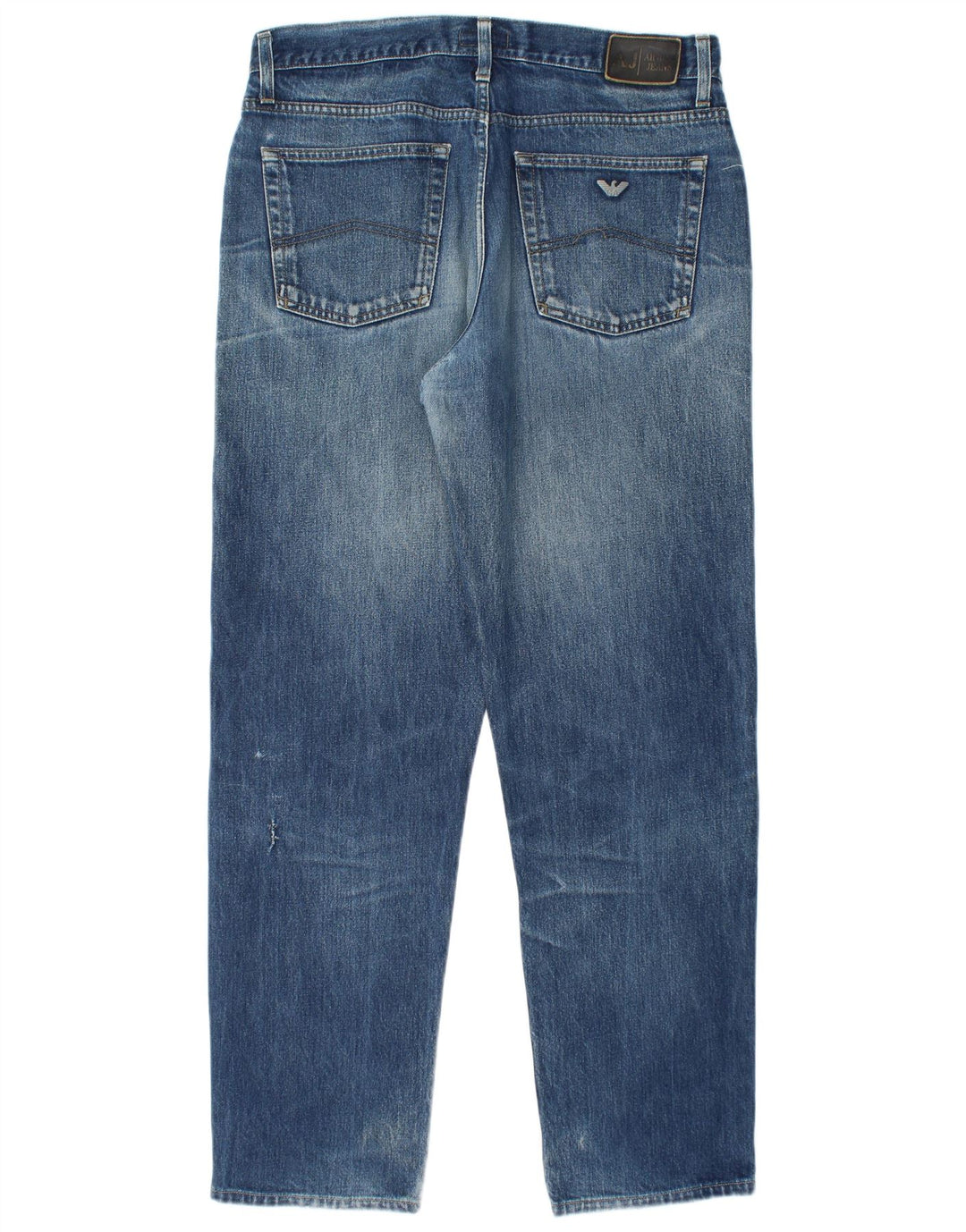 ARMANI JEANS Jeans affusolati da uomo W36 L32 Blu Cotone