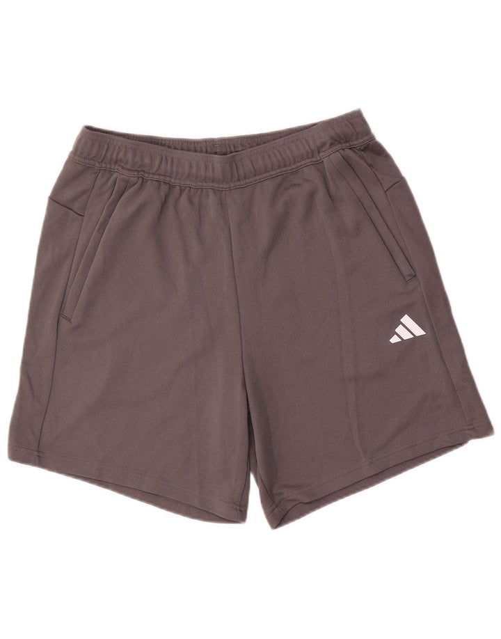 Pantaloncini sportivi Adidas Aeroready Regular Fit da uomo di grandi dimensioni in poliestere grigio