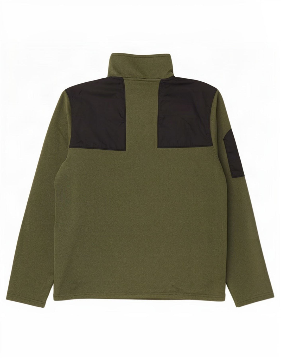 Felpa da uomo con collo con zip The North Face, maglione piccolo color kaki