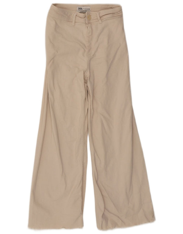 Jeans dritti The Marine da donna Zara EU 38 NSmall W28 L28 Cotone beige