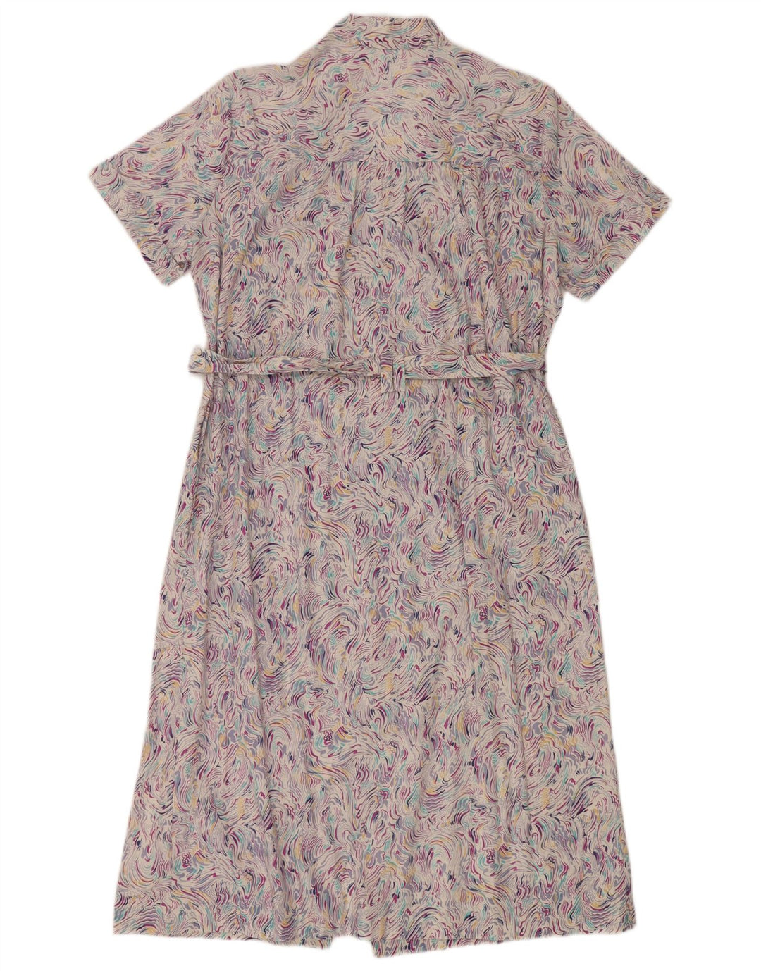 Abito camicia vintage da donna con motivo astratto IT 52 2XL multicolore