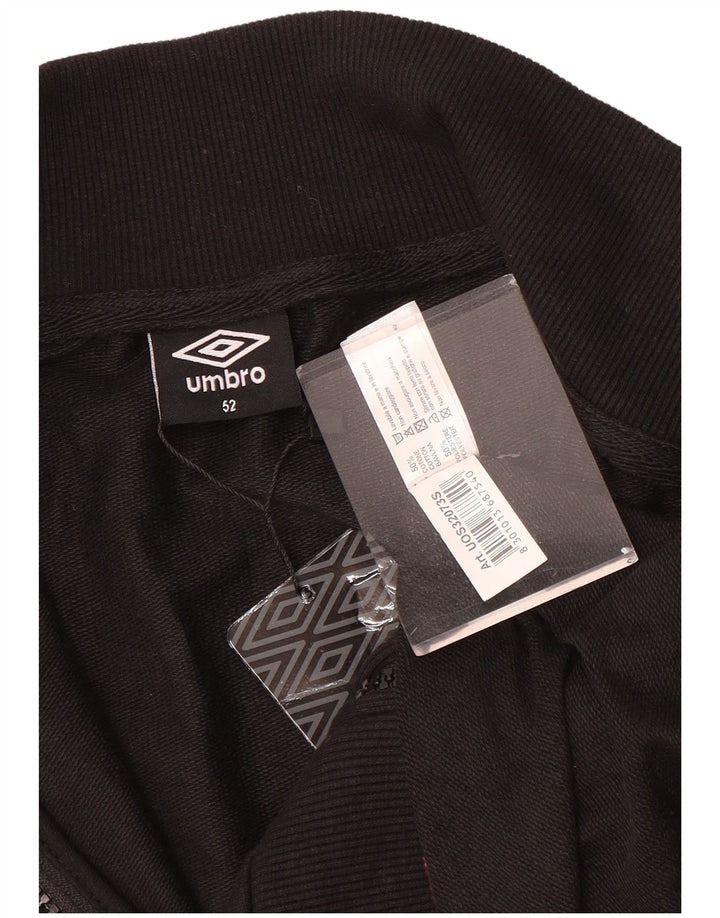Giacca da tuta da uomo Umbro IT 52 Large in cotone nero