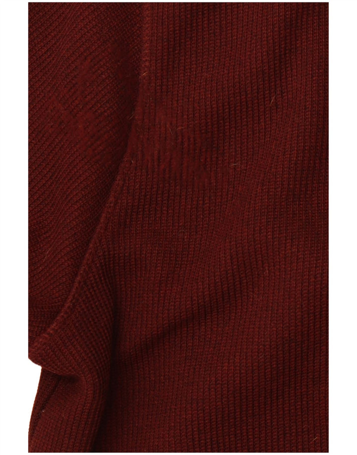 WEIRD FISH Maglione con cappuccio e zip da uomo 3XL poliestere marrone