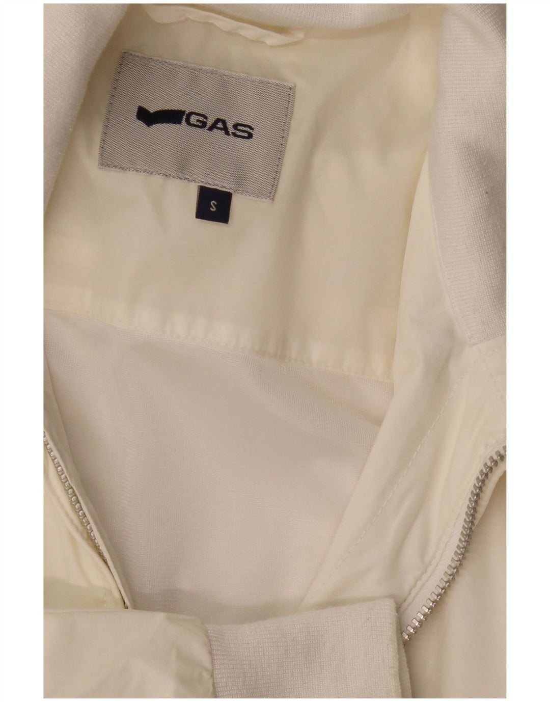 Giubbotto bomber da uomo GAS UK 36 piccolo bianco sporco