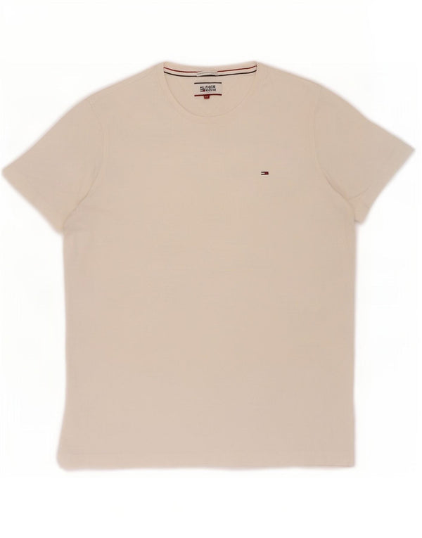 T-shirt da donna Tommy Hilfiger Top UK 18 XL cotone bianco