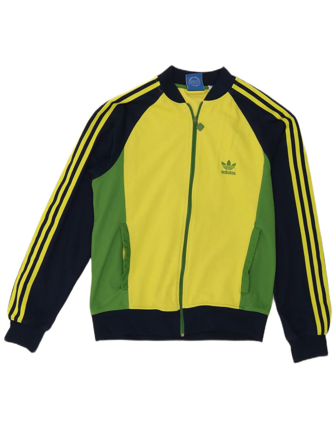 Giacca da ginnastica da uomo Adidas, in cotone color block medio multicolore