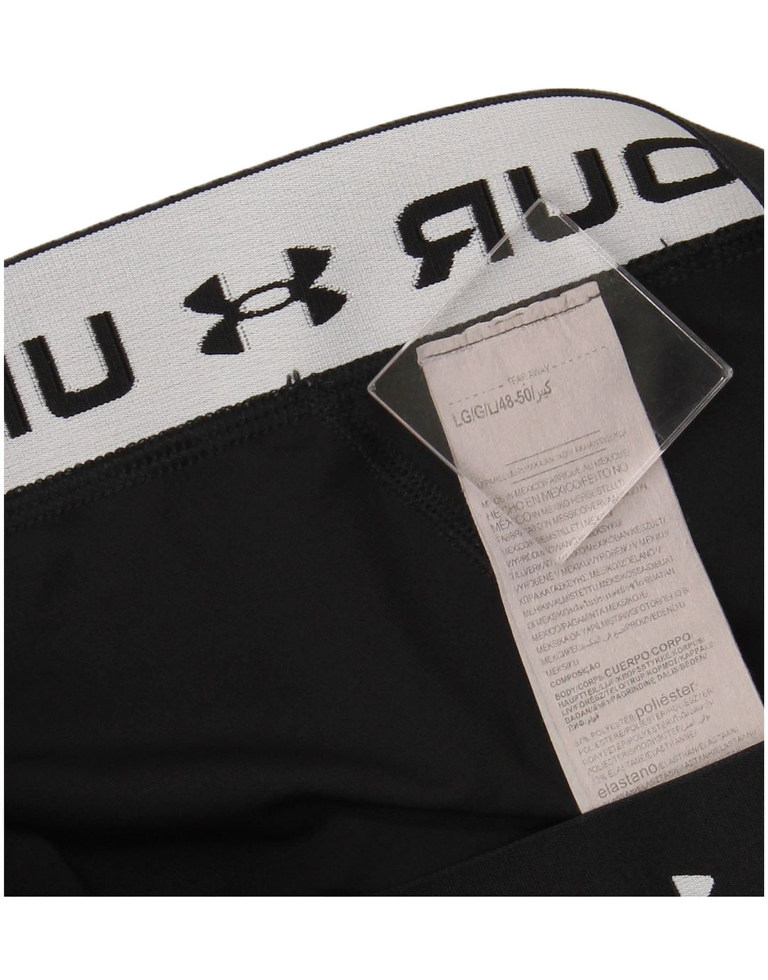 Leggings grafici da donna UNDER ARMOUR UK 14 Large Nero Poliestere