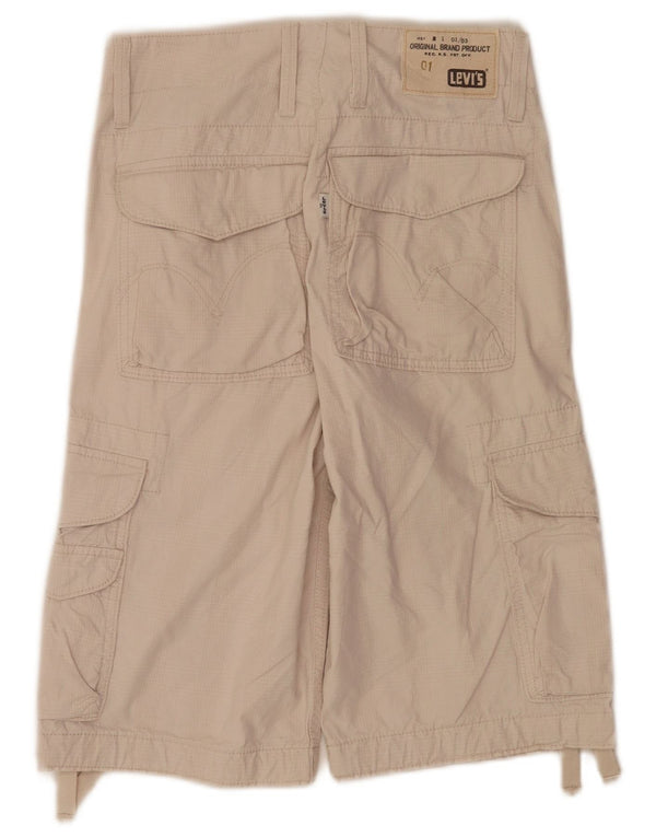 Pantaloncini cargo da uomo Levi's W30 in cotone beige medio