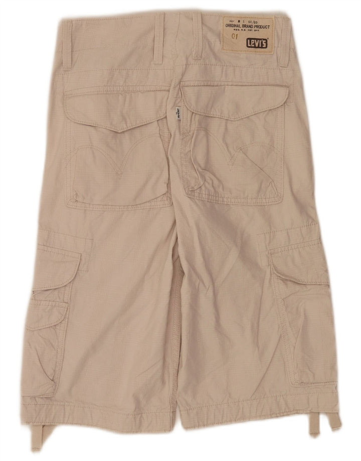 Pantaloncini cargo da uomo Levi's W30 in cotone beige medio