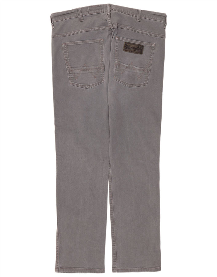 Jeans dritti da uomo Wrangler Spencer W34 L32 cotone grigio