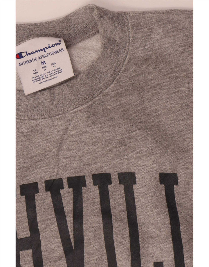 Felpa con grafica Champion Nashville da uomo, grigio medio chiazzato
