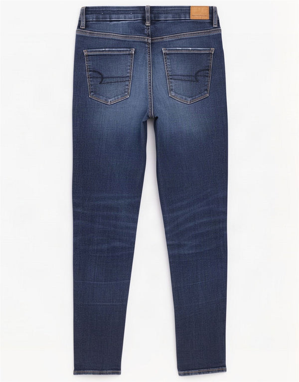 American Eagle Womens Skinny Jeans UK 14 Large W30 L30 Blue Cotton