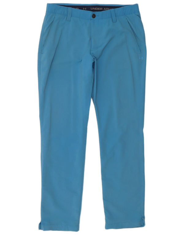 Pantaloni chino dritti da uomo Under Armour W34 L32 nylon blu