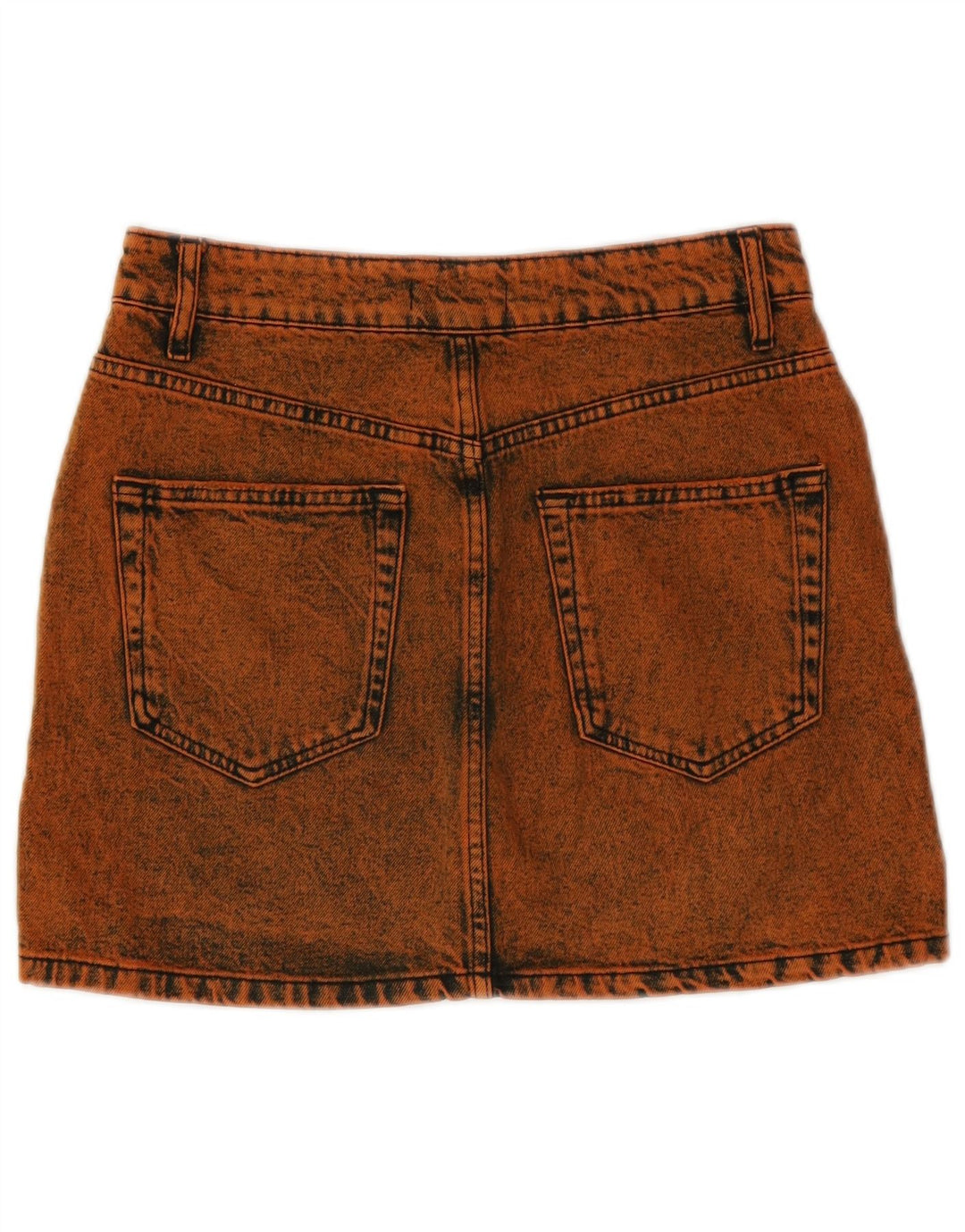 Mini gonna di jeans Zara da donna media W28 arancione