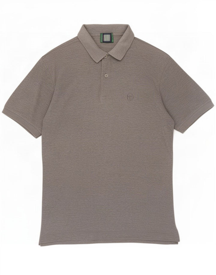 Polo da uomo Sergio Tacchini grigio medio screziato