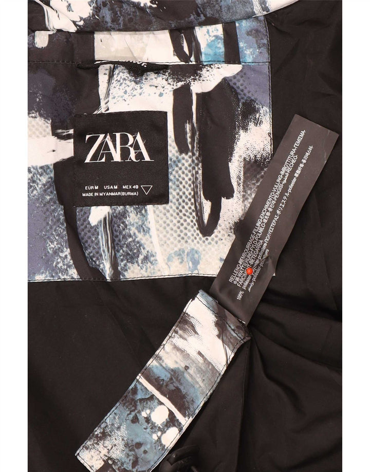 Giacca imbottita con cappuccio da uomo Zara UK 38 mimetica media multicolore