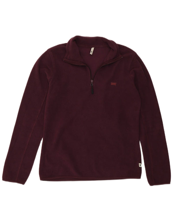 Maglione in pile da donna con collo con zip Carrera UK 14 poliestere marrone medio medio