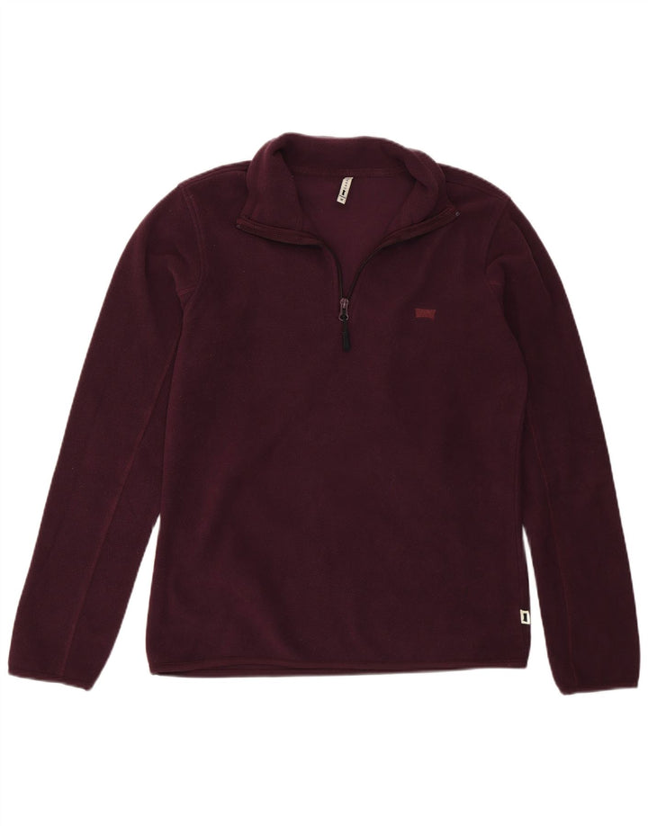 Maglione in pile da donna con collo con zip Carrera UK 14 poliestere marrone medio medio