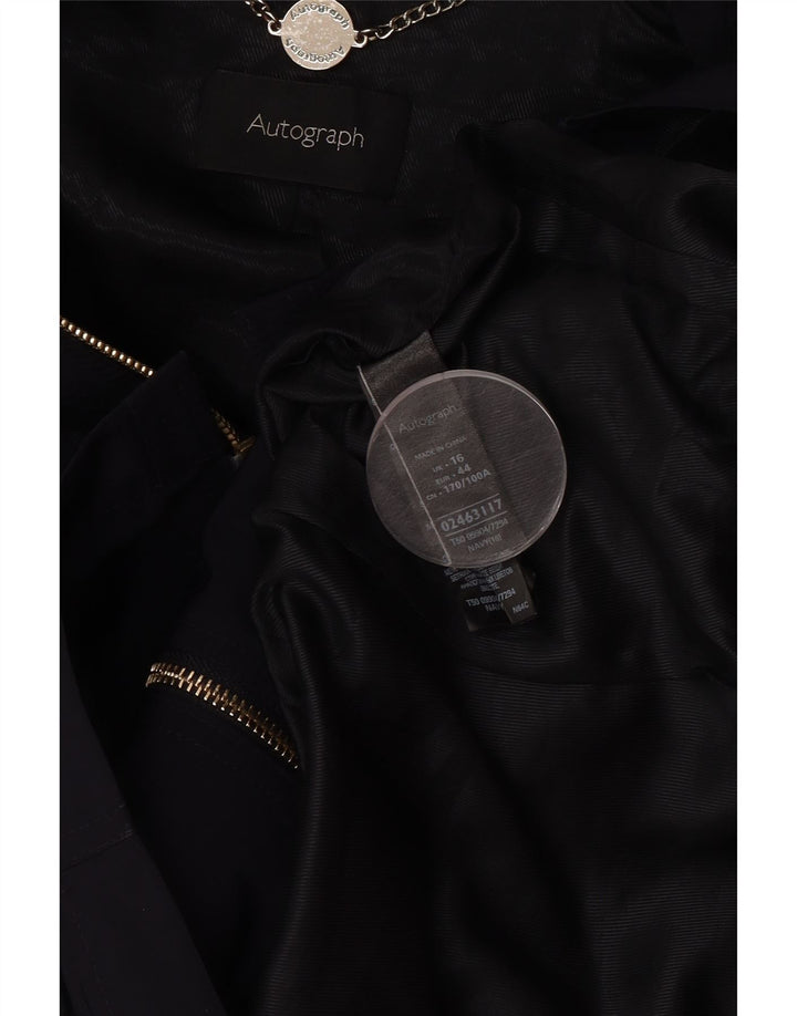 Giacca da donna Marks & Spencer Autograph Utility UK 16 Large Blu Navy