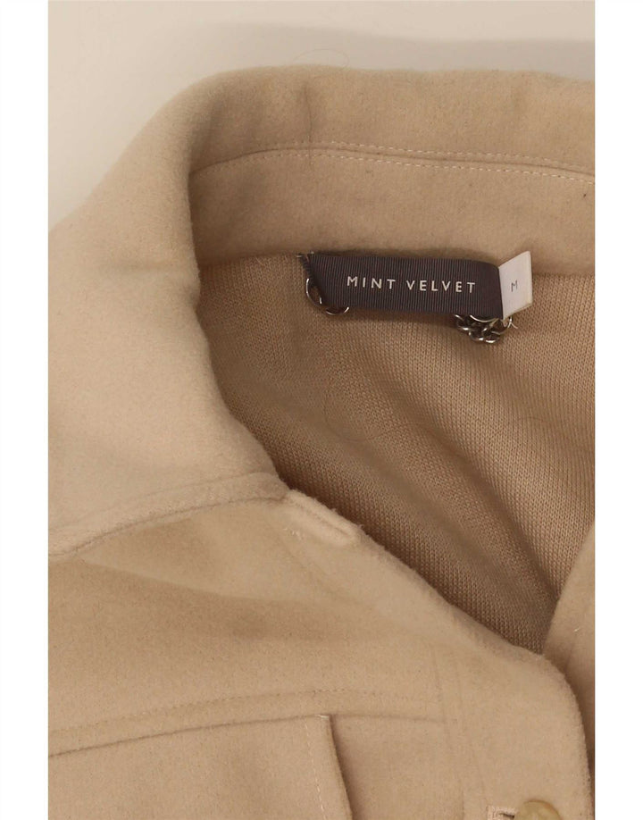 Giubbotto bomber oversize da donna MINT VELVET UK 14 Acrilico beige medio