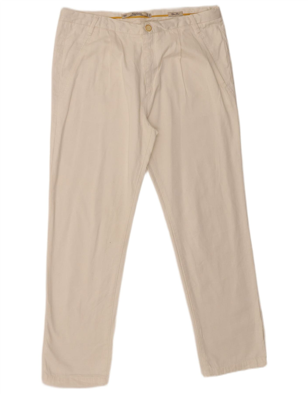 Pantaloni chino dritti da donna Zara EU 40 medi W30 L28 bianchi