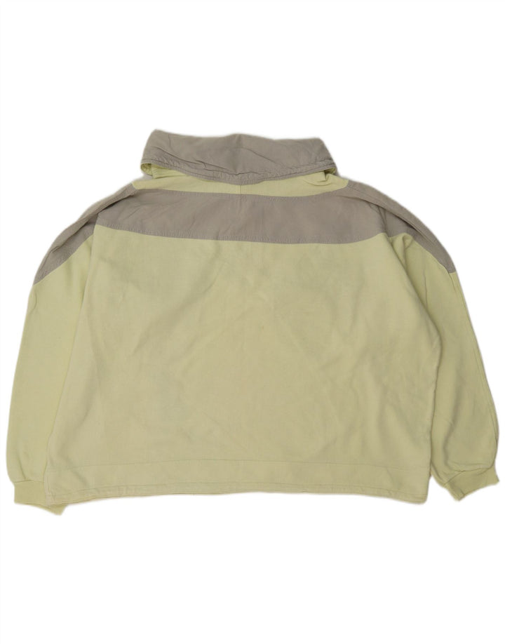 Felpa con grafica oversize da donna vintage UK 16 grande gialla