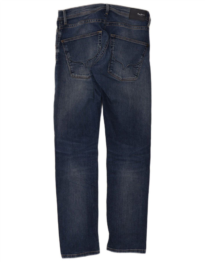 PEPE Jeans Donna Regular Fit Dritto UK 10 Piccolo W32 L31 Blu