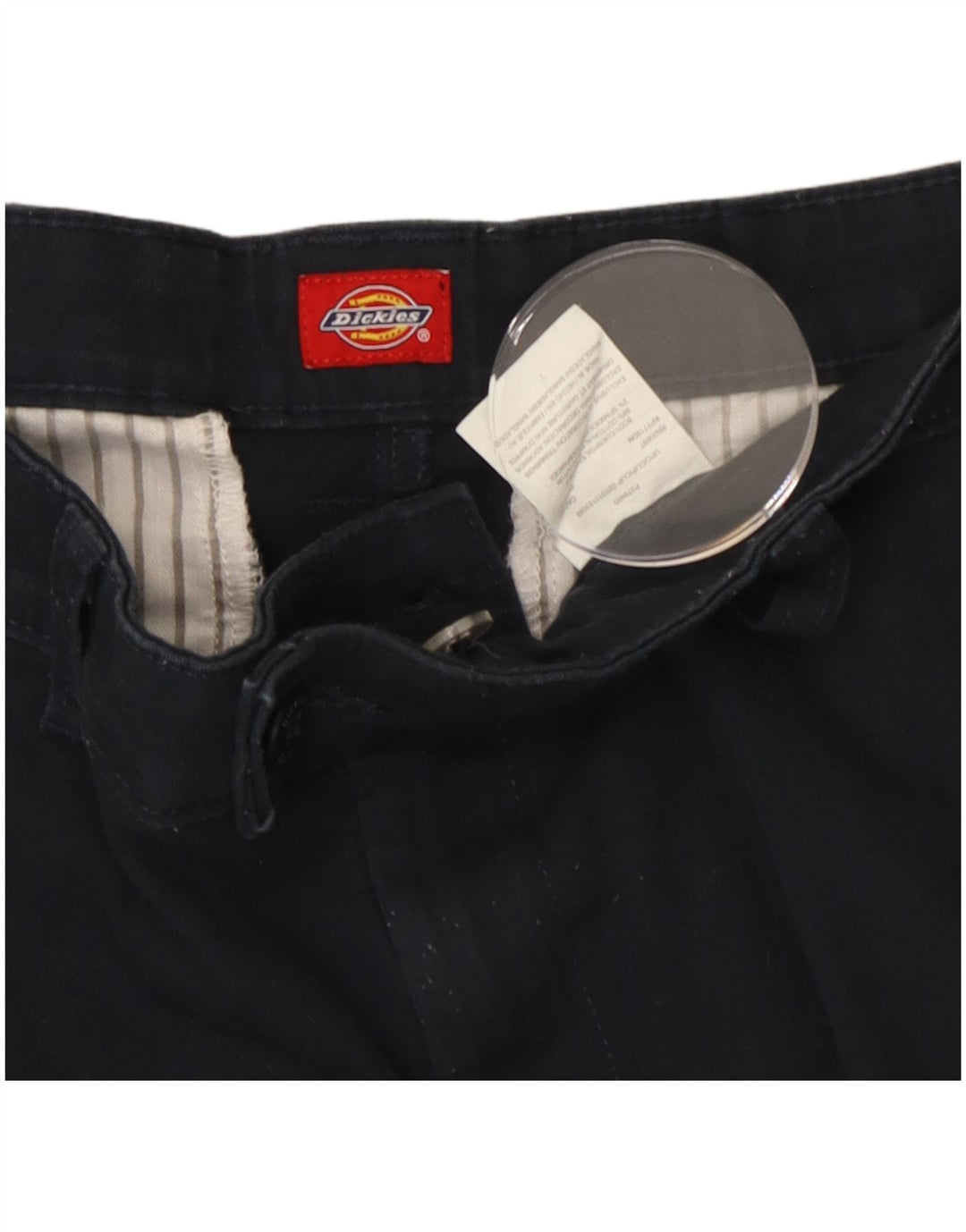 Pantaloni da abito slim da donna Dickies W30 L29 cotone blu navy