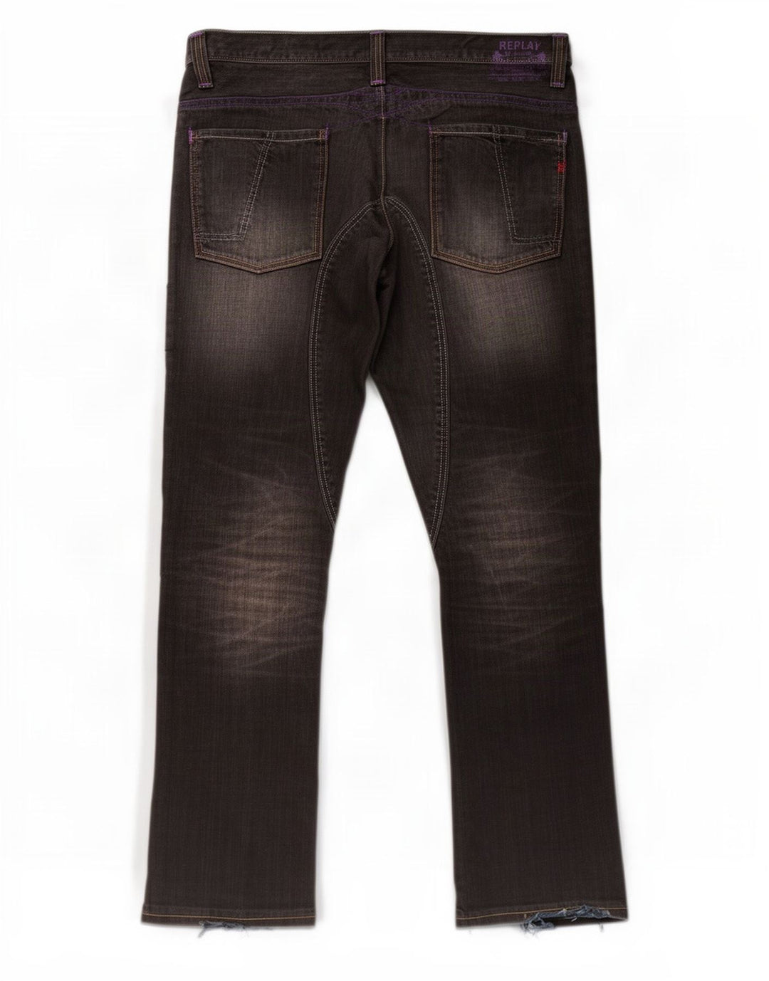 Jeans dritti da uomo Replay W38 L34 neri